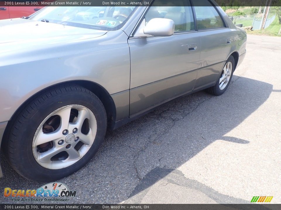 2001 Lexus ES 300 Mineral Green Metallic / Ivory Photo #9