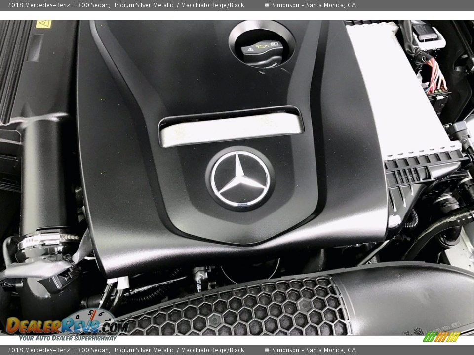 2018 Mercedes-Benz E 300 Sedan Iridium Silver Metallic / Macchiato Beige/Black Photo #32