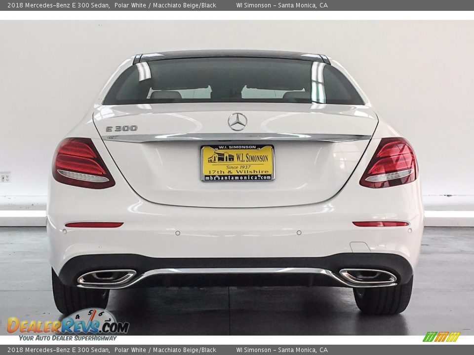 2018 Mercedes-Benz E 300 Sedan Polar White / Macchiato Beige/Black Photo #3