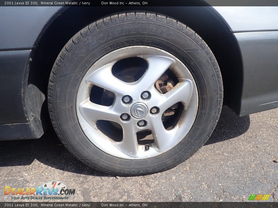 2001 Lexus ES 300 Mineral Green Metallic / Ivory Photo #19