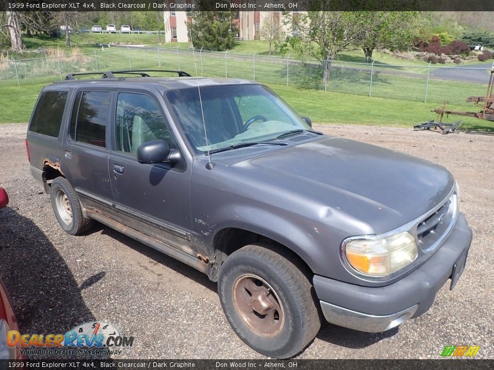 1999 Ford Explorer XLT 4x4 Black Clearcoat / Dark Graphite Photo #2