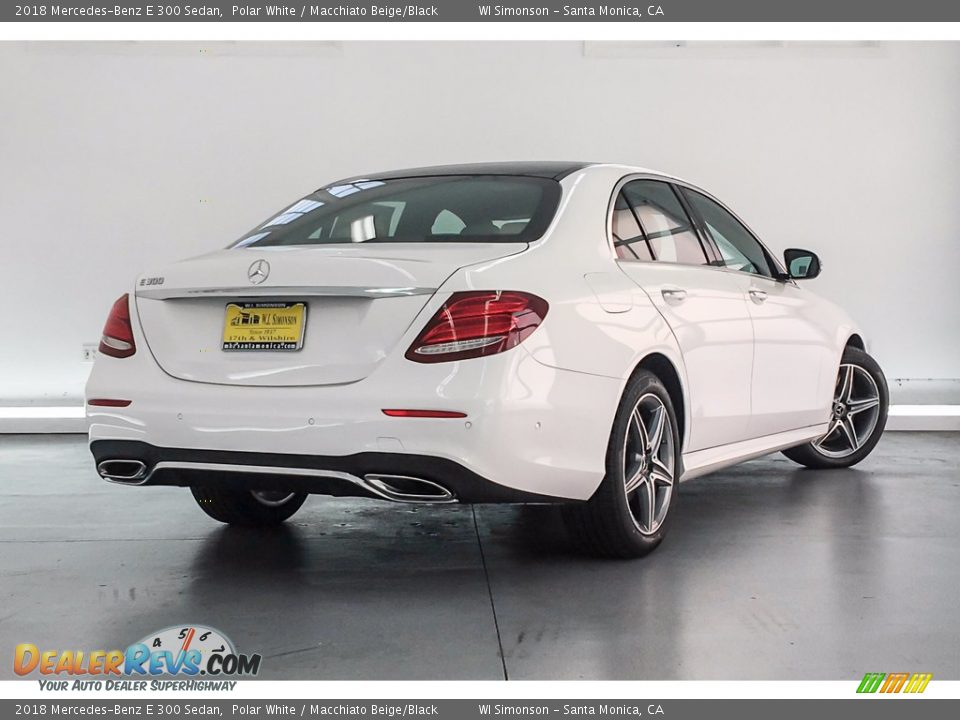 2018 Mercedes-Benz E 300 Sedan Polar White / Macchiato Beige/Black Photo #15