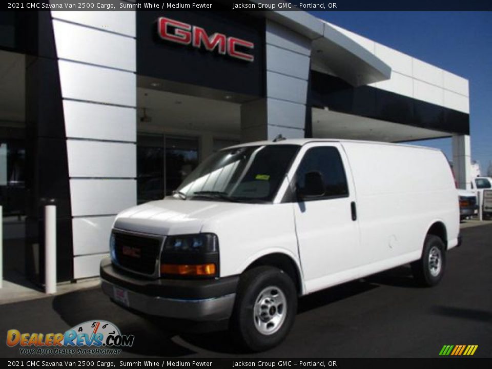 2021 GMC Savana Van 2500 Cargo Summit White / Medium Pewter Photo #1