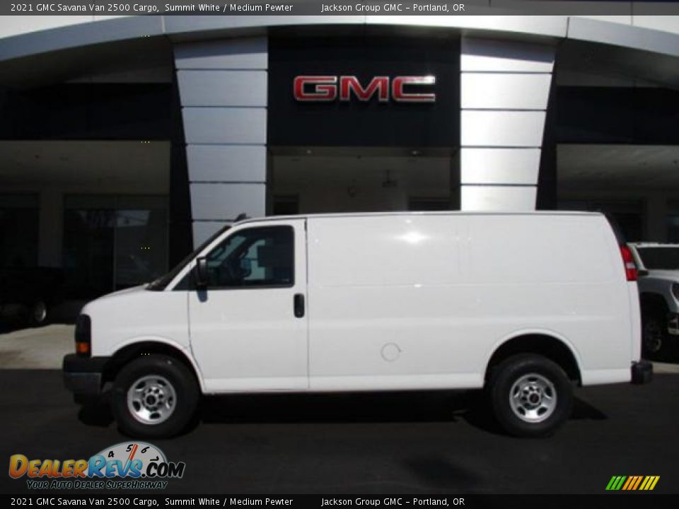 2021 GMC Savana Van 2500 Cargo Summit White / Medium Pewter Photo #2