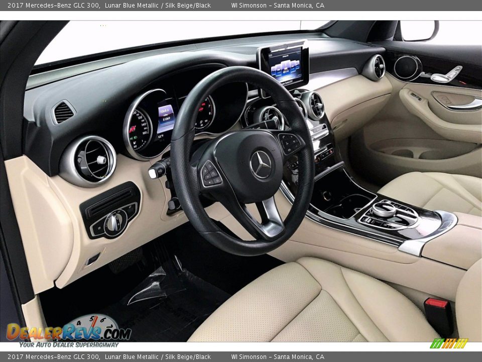 2017 Mercedes-Benz GLC 300 Lunar Blue Metallic / Silk Beige/Black Photo #14