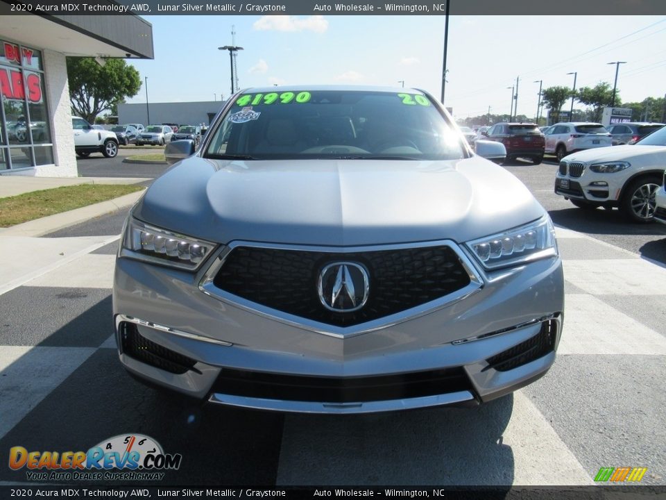 2020 Acura MDX Technology AWD Lunar Silver Metallic / Graystone Photo #2