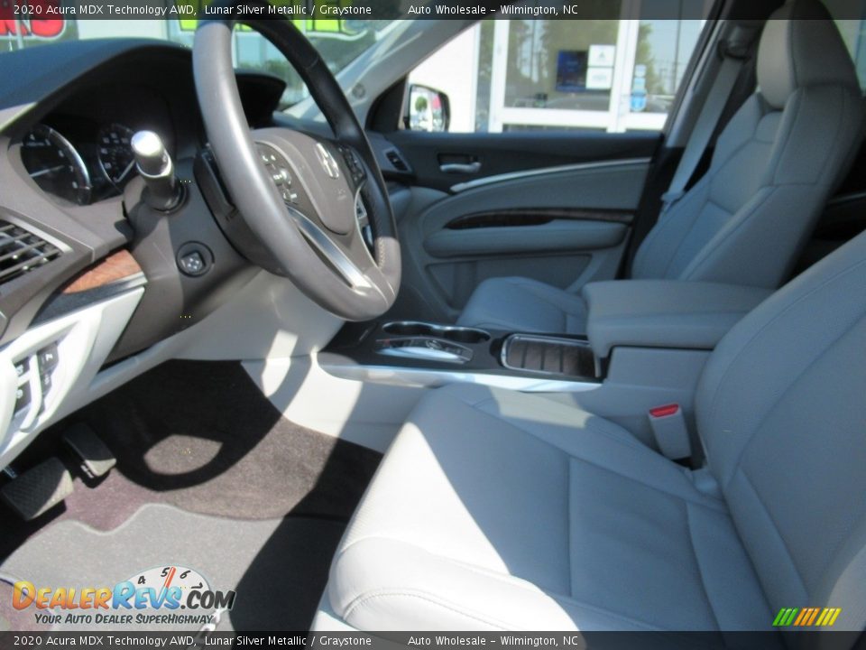 2020 Acura MDX Technology AWD Lunar Silver Metallic / Graystone Photo #9
