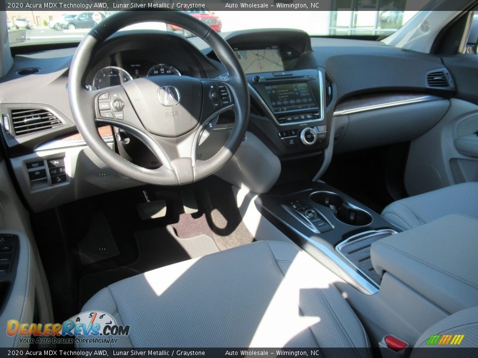 2020 Acura MDX Technology AWD Lunar Silver Metallic / Graystone Photo #14