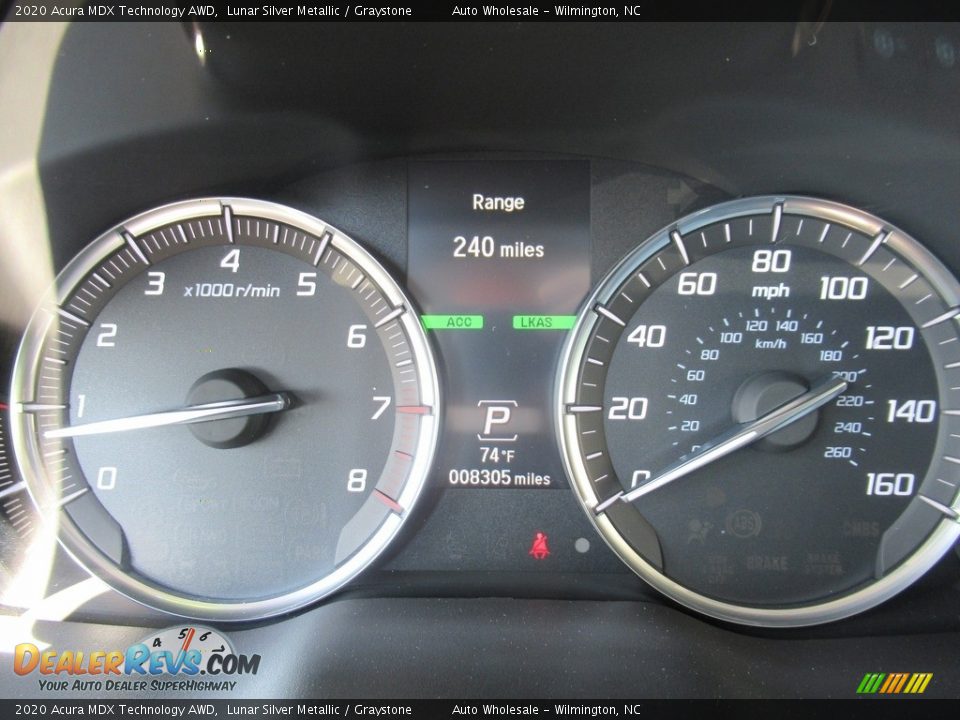2020 Acura MDX Technology AWD Lunar Silver Metallic / Graystone Photo #15