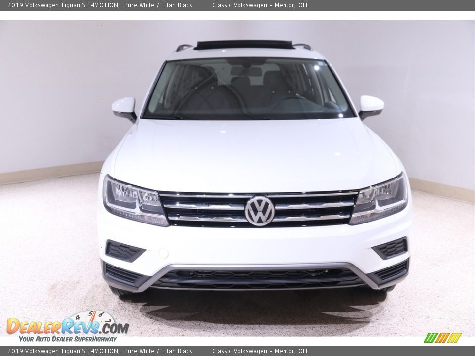 2019 Volkswagen Tiguan SE 4MOTION Pure White / Titan Black Photo #2