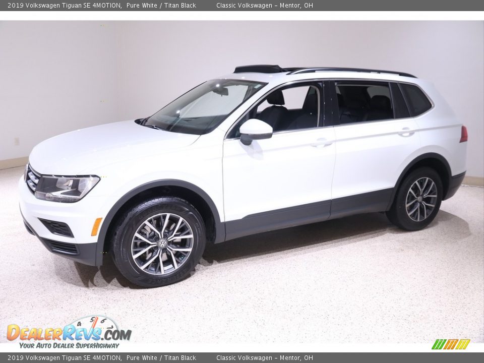 2019 Volkswagen Tiguan SE 4MOTION Pure White / Titan Black Photo #3