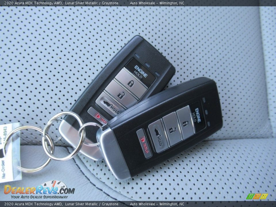 2020 Acura MDX Technology AWD Lunar Silver Metallic / Graystone Photo #20