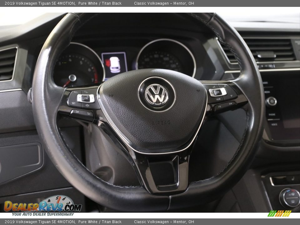 2019 Volkswagen Tiguan SE 4MOTION Pure White / Titan Black Photo #7