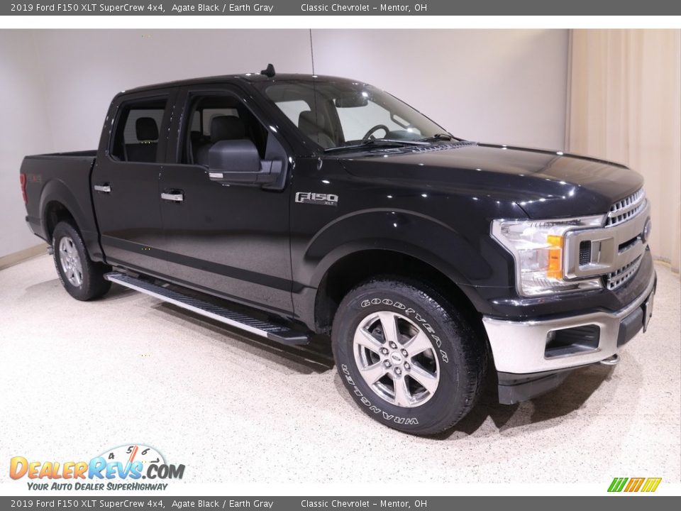 2019 Ford F150 XLT SuperCrew 4x4 Agate Black / Earth Gray Photo #1