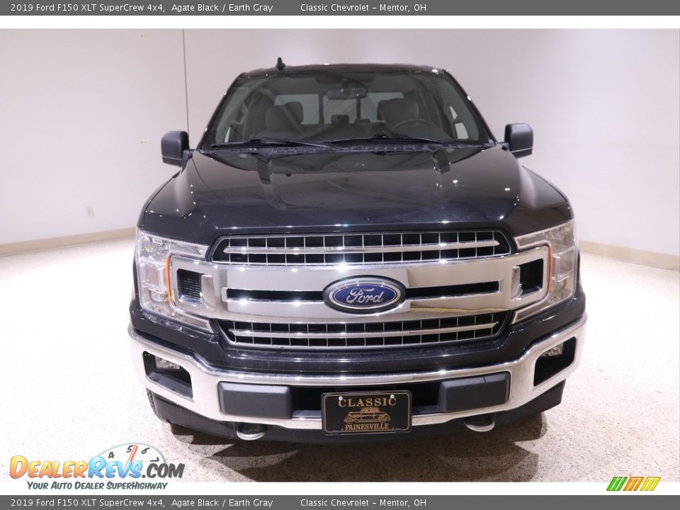 2019 Ford F150 XLT SuperCrew 4x4 Agate Black / Earth Gray Photo #2