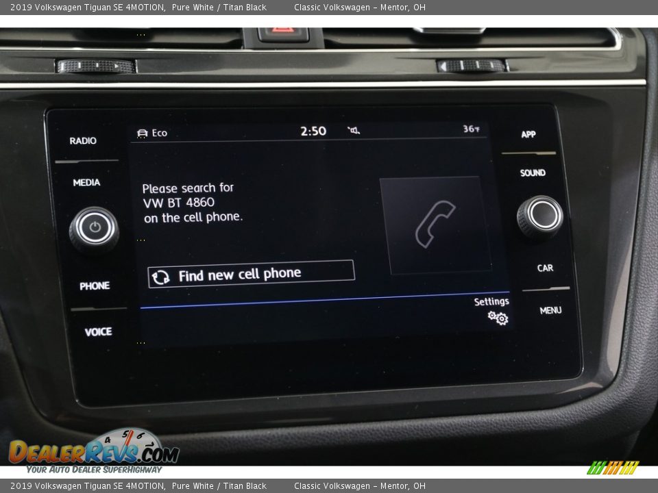 2019 Volkswagen Tiguan SE 4MOTION Pure White / Titan Black Photo #11