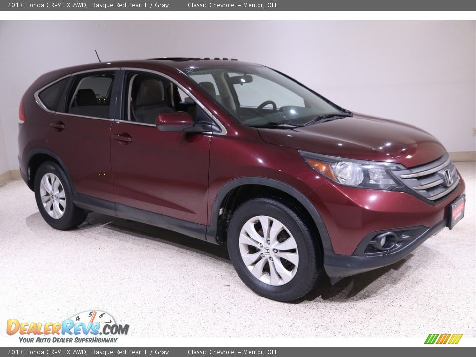 2013 Honda CR-V EX AWD Basque Red Pearl II / Gray Photo #1