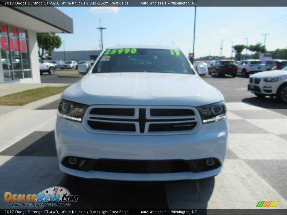 2017 Dodge Durango GT AWD White Knuckle / Black/Light Frost Beige Photo #2