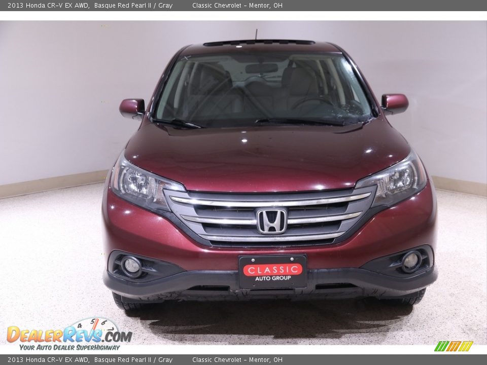 2013 Honda CR-V EX AWD Basque Red Pearl II / Gray Photo #2