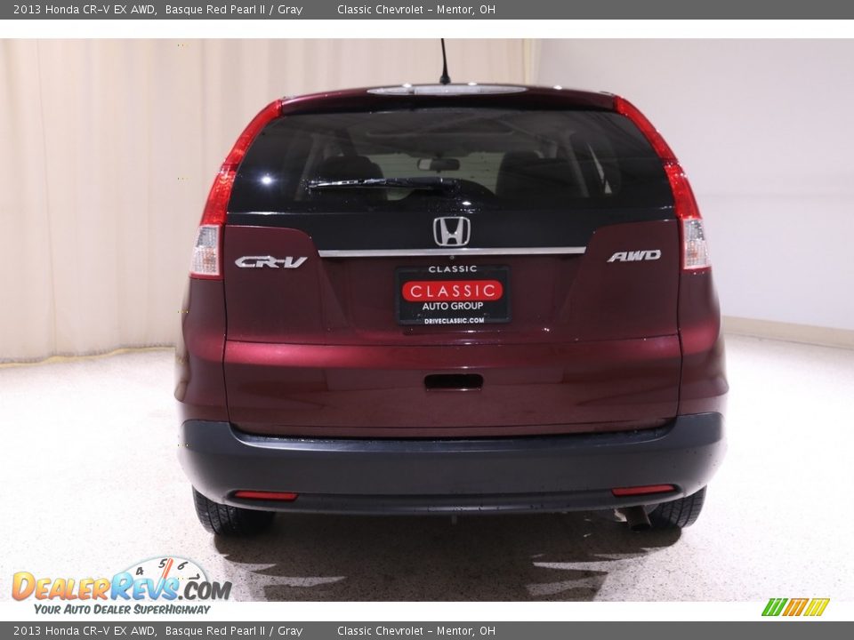 2013 Honda CR-V EX AWD Basque Red Pearl II / Gray Photo #17