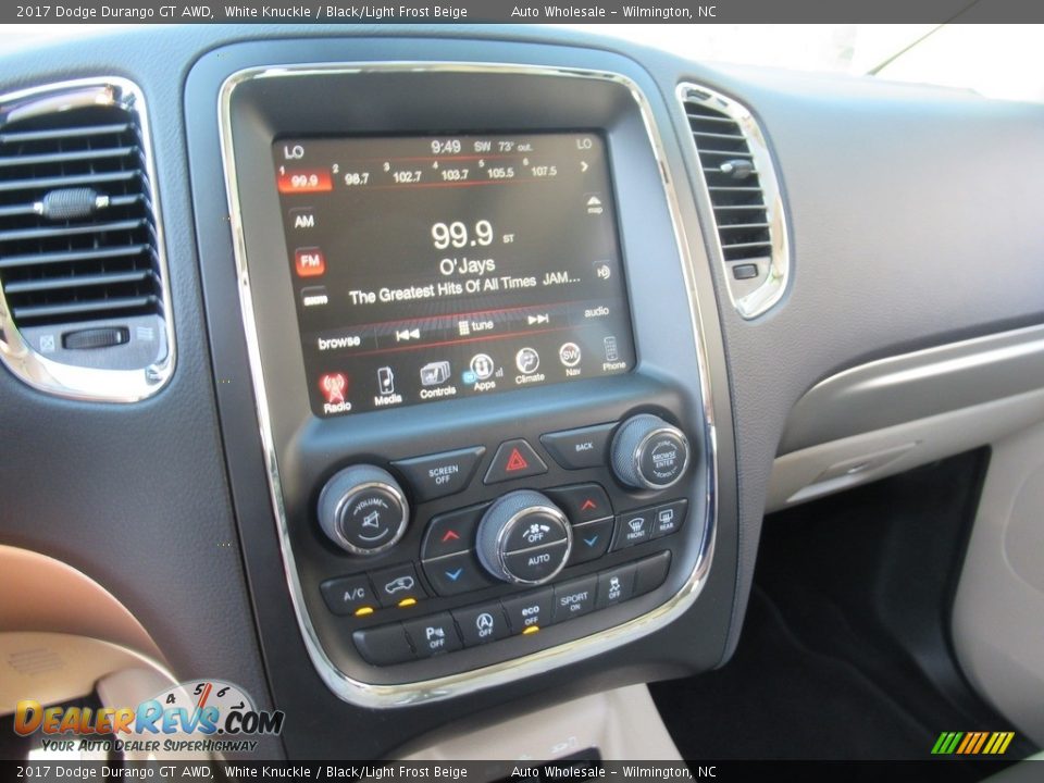 2017 Dodge Durango GT AWD White Knuckle / Black/Light Frost Beige Photo #17