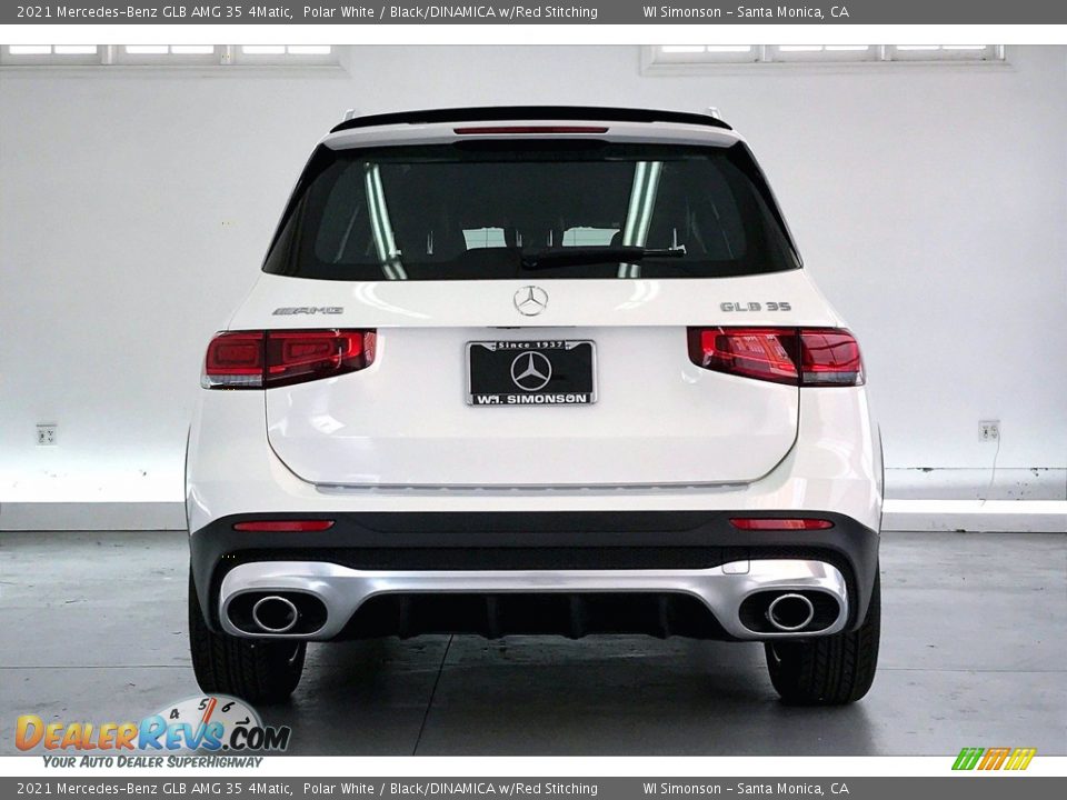 2021 Mercedes-Benz GLB AMG 35 4Matic Polar White / Black/DINAMICA w/Red Stitching Photo #3