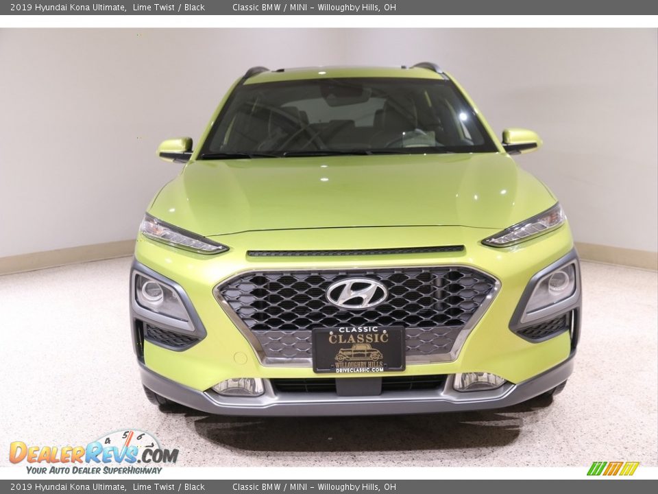 2019 Hyundai Kona Ultimate Lime Twist / Black Photo #2