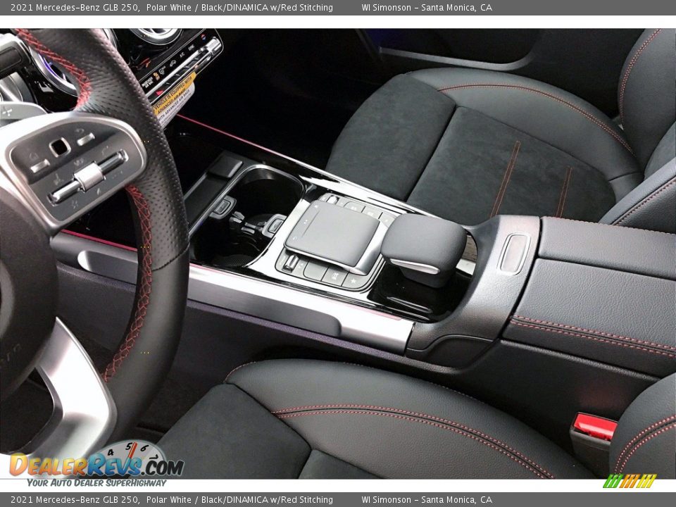 2021 Mercedes-Benz GLB 250 Polar White / Black/DINAMICA w/Red Stitching Photo #8