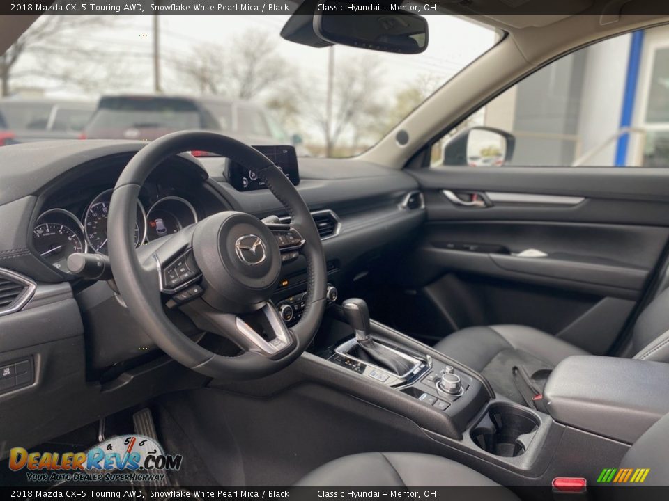 2018 Mazda CX-5 Touring AWD Snowflake White Pearl Mica / Black Photo #3