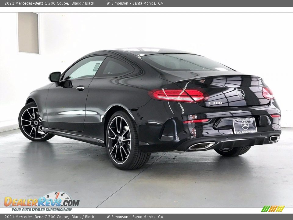 2021 Mercedes-Benz C 300 Coupe Black / Black Photo #2