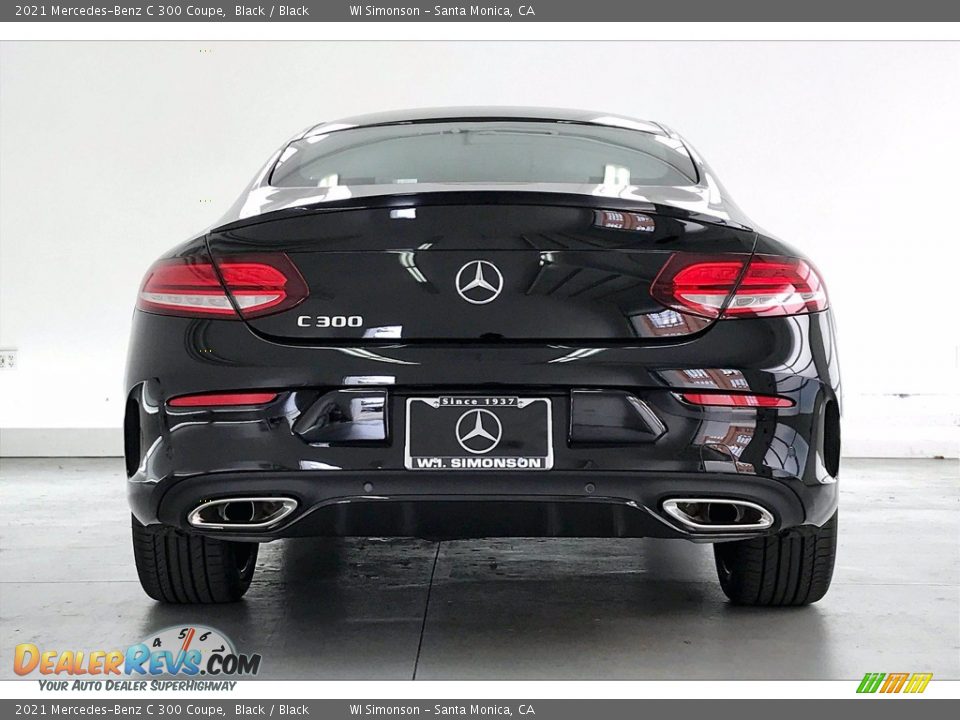 2021 Mercedes-Benz C 300 Coupe Black / Black Photo #3