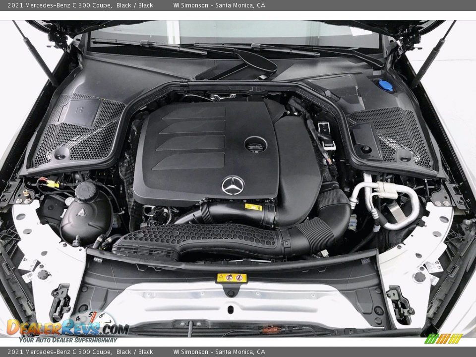 2021 Mercedes-Benz C 300 Coupe Black / Black Photo #9