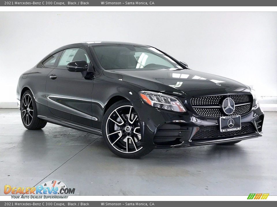 2021 Mercedes-Benz C 300 Coupe Black / Black Photo #12