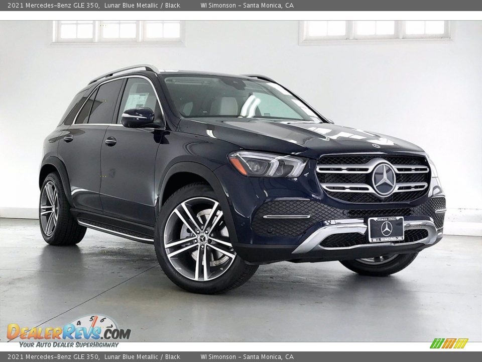 2021 Mercedes-Benz GLE 350 Lunar Blue Metallic / Black Photo #12