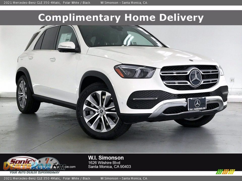 2021 Mercedes-Benz GLE 350 4Matic Polar White / Black Photo #1