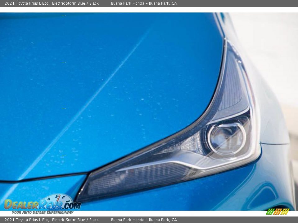 2021 Toyota Prius L Eco Electric Storm Blue / Black Photo #9