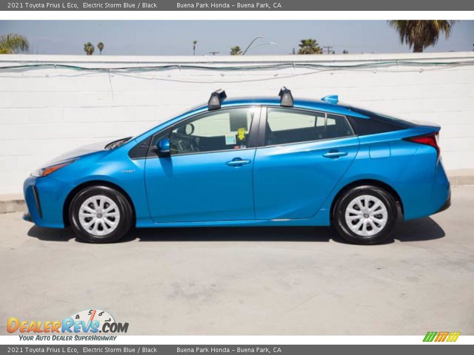 Electric Storm Blue 2021 Toyota Prius L Eco Photo #10