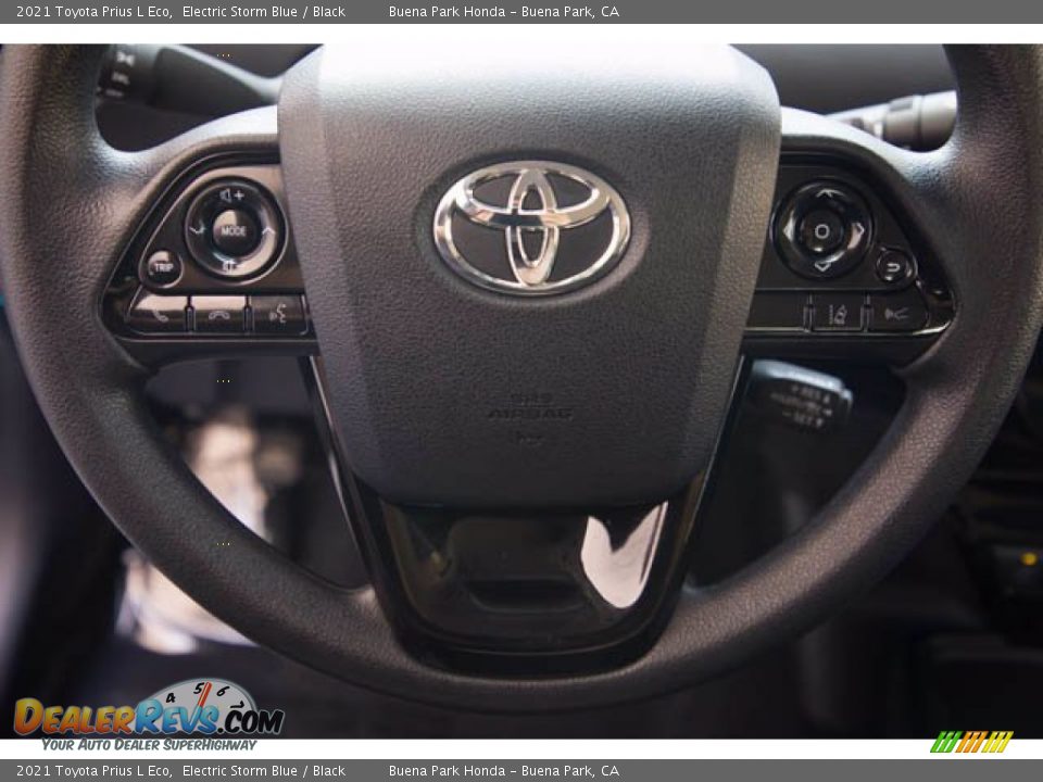 2021 Toyota Prius L Eco Steering Wheel Photo #15