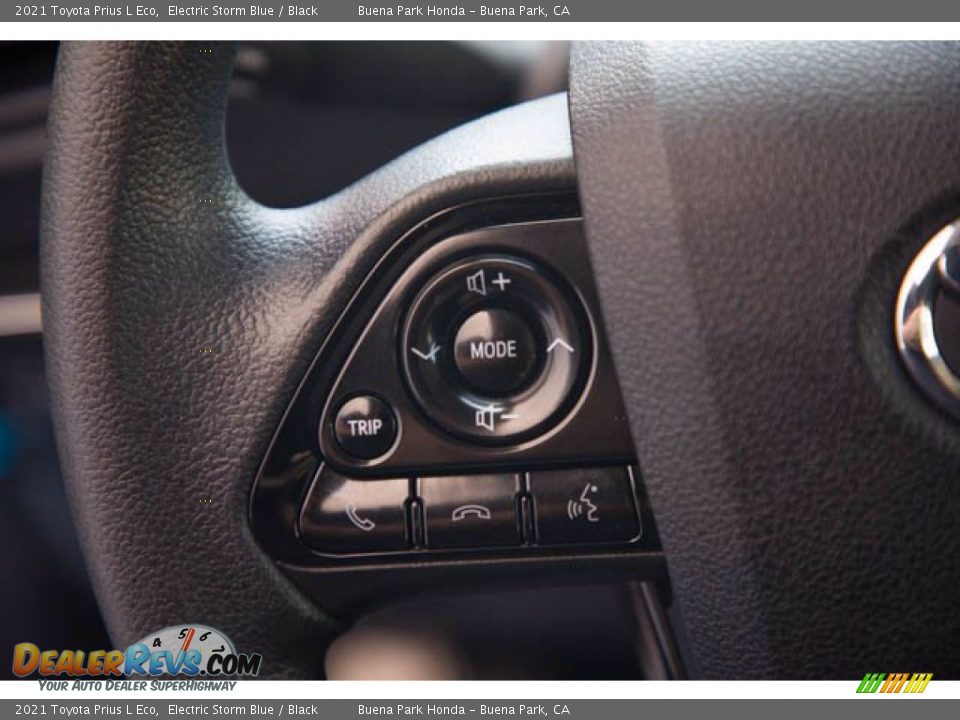 2021 Toyota Prius L Eco Steering Wheel Photo #16
