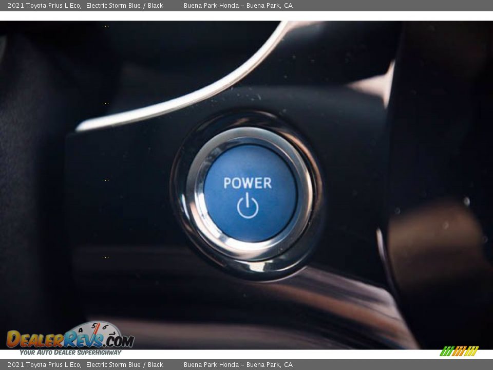 2021 Toyota Prius L Eco Electric Storm Blue / Black Photo #19