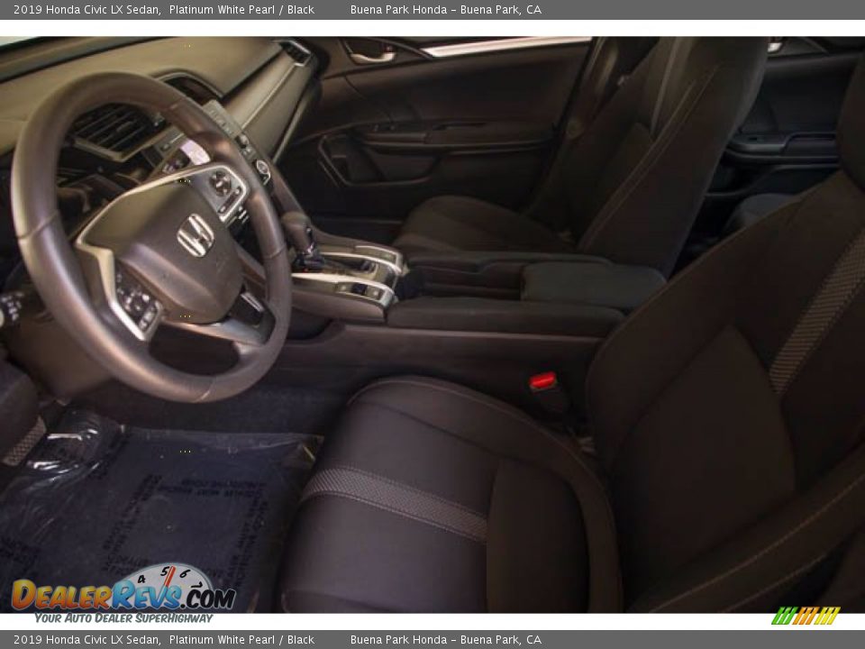 2019 Honda Civic LX Sedan Platinum White Pearl / Black Photo #3