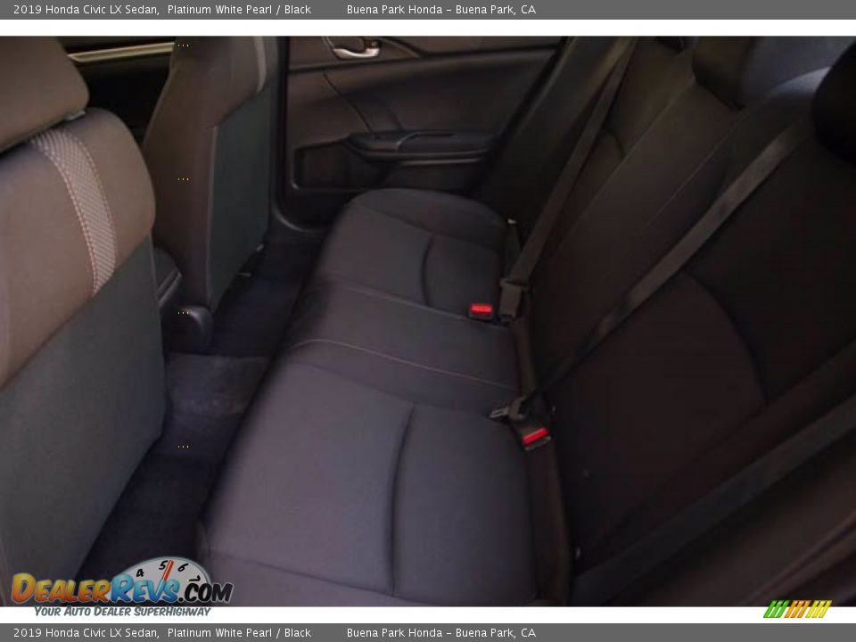 2019 Honda Civic LX Sedan Platinum White Pearl / Black Photo #4