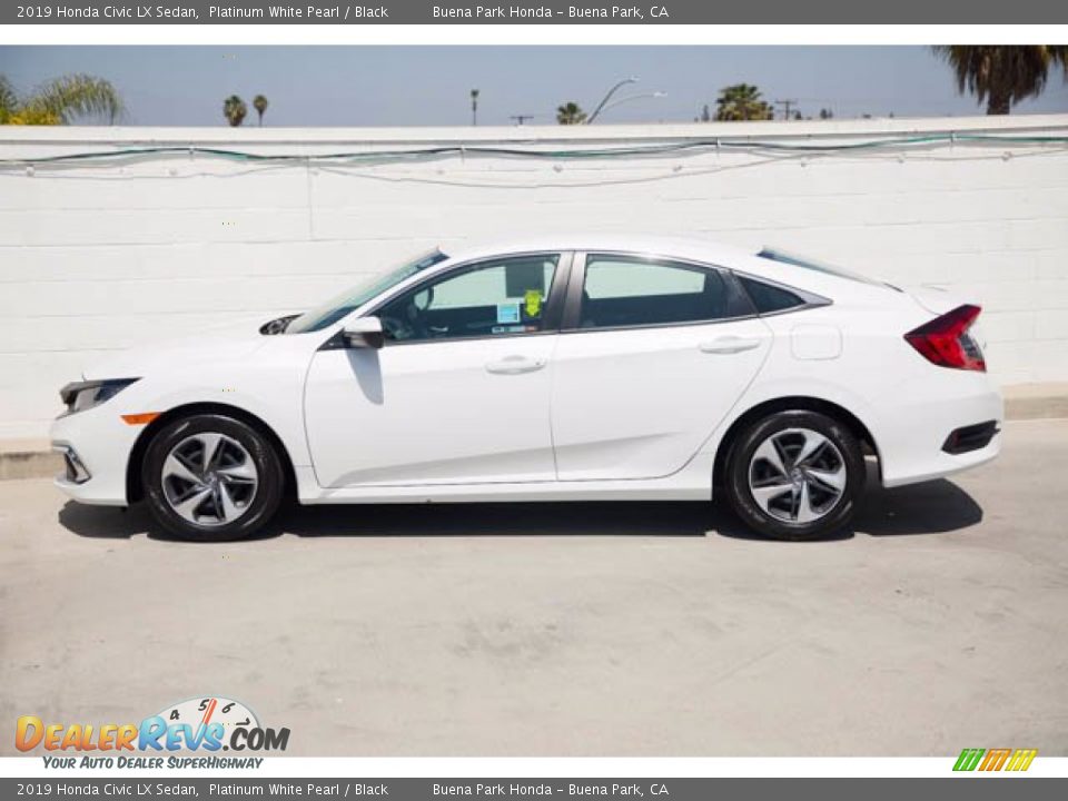 2019 Honda Civic LX Sedan Platinum White Pearl / Black Photo #10