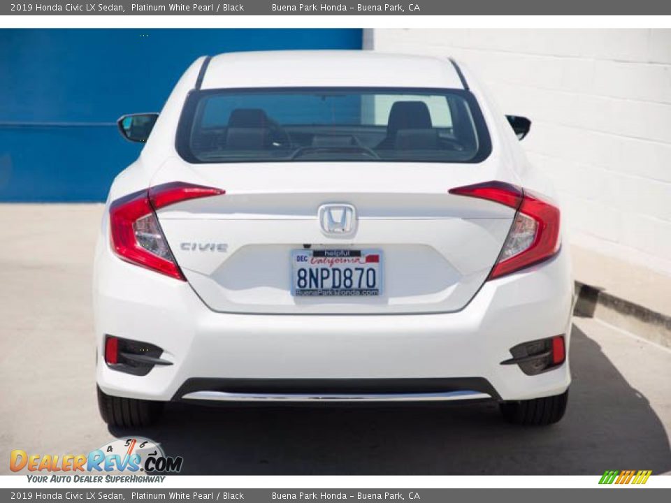 2019 Honda Civic LX Sedan Platinum White Pearl / Black Photo #11