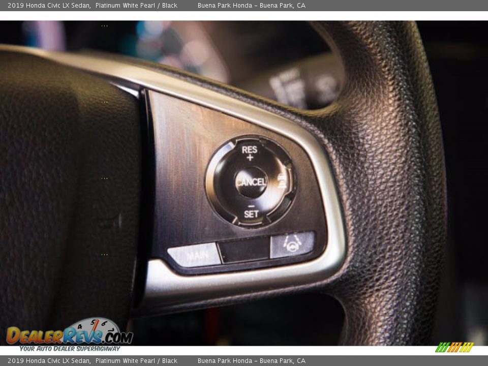 2019 Honda Civic LX Sedan Platinum White Pearl / Black Photo #17