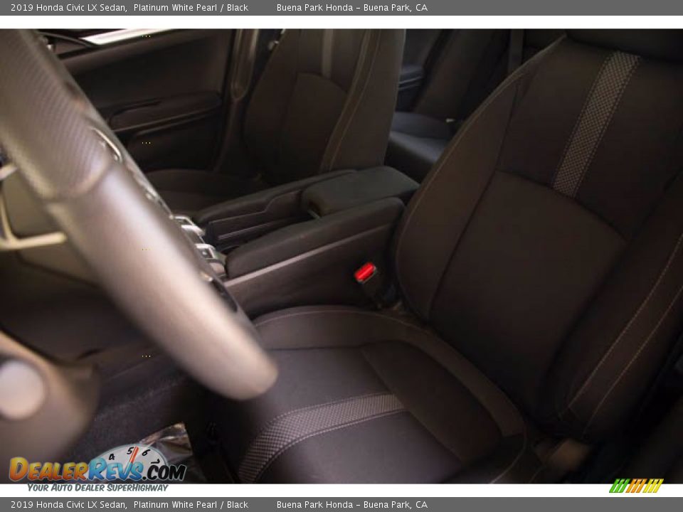 2019 Honda Civic LX Sedan Platinum White Pearl / Black Photo #18