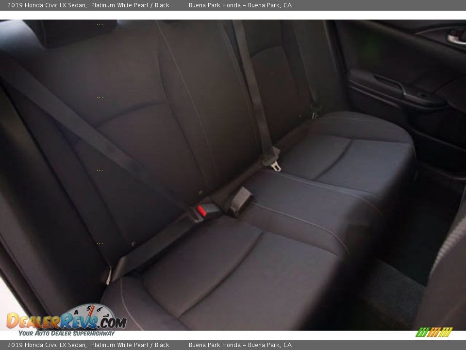 2019 Honda Civic LX Sedan Platinum White Pearl / Black Photo #22