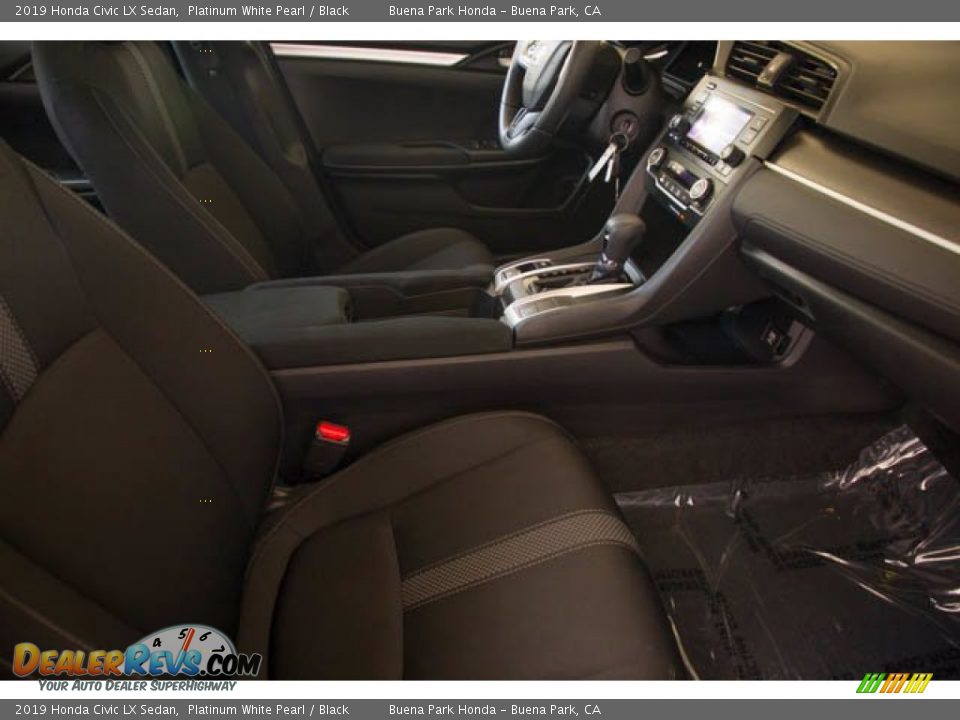 2019 Honda Civic LX Sedan Platinum White Pearl / Black Photo #23