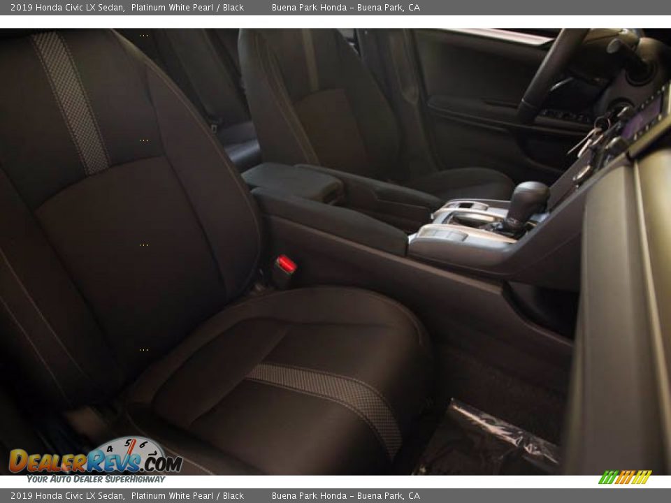 2019 Honda Civic LX Sedan Platinum White Pearl / Black Photo #25