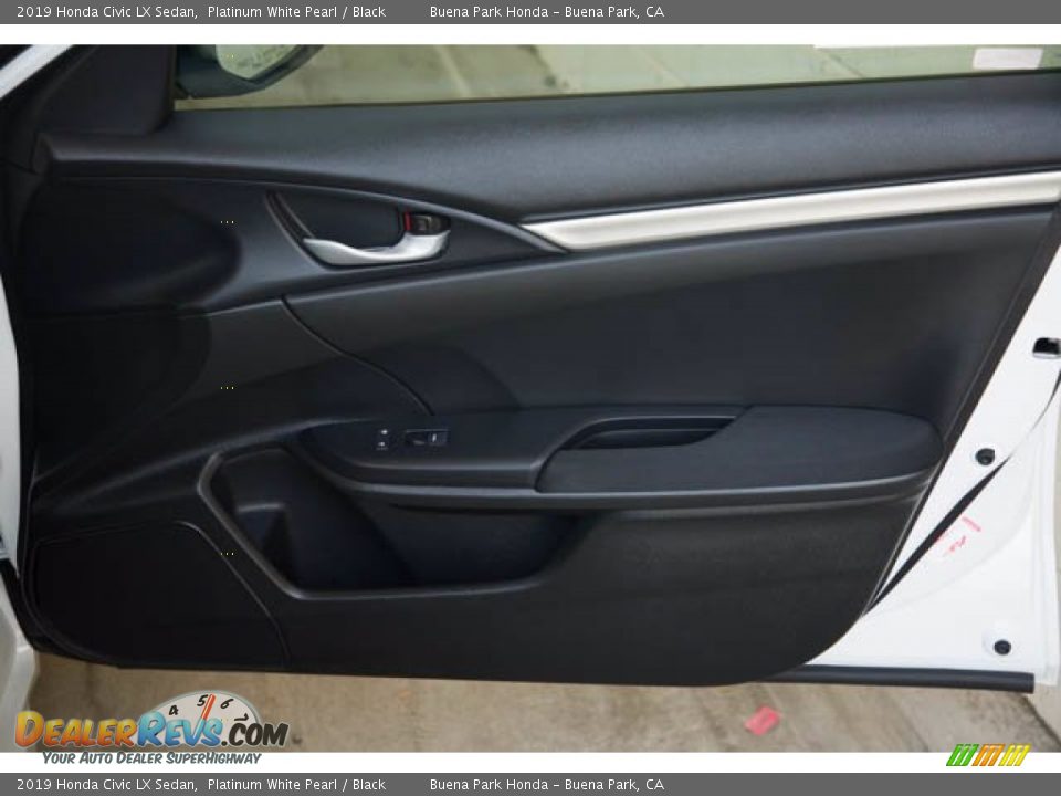 2019 Honda Civic LX Sedan Platinum White Pearl / Black Photo #33